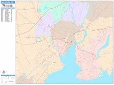 New Haven Digital Map Color Cast Style